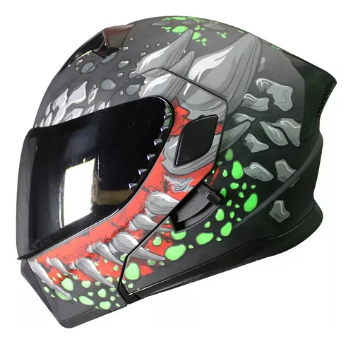 Casco half abatible con luz hotsell