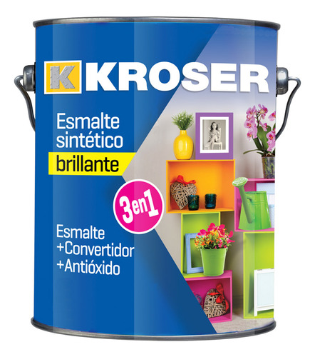 Esmalte Kroser Brillante 3en1 Blanco 1/4l  