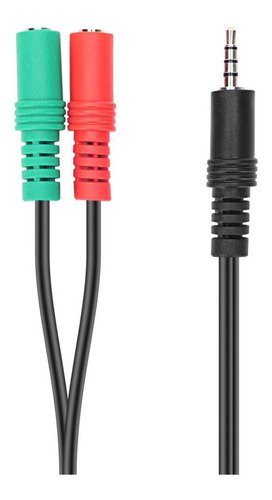 Imagen 3 de 6 de Adaptador Mini Plug Aux 3.5 A Microfono Auricular Pc