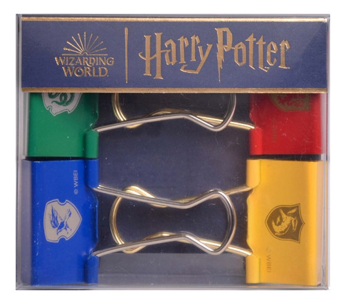 4 Aprieta Papel Binder Clips Harry Potter Mooving 32mm