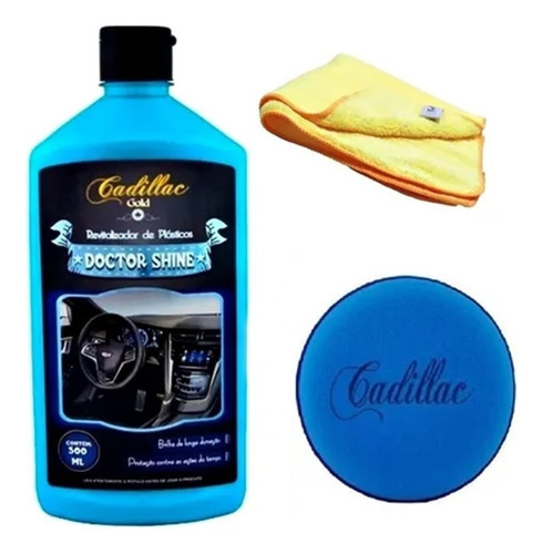 Doctor Shine Cadillac Hidratante Para Plásticos 500ml Kit