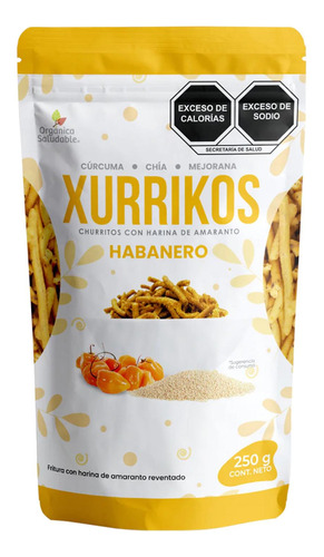 Churritos De Amaranto Habanero 250 Grs Superfoods