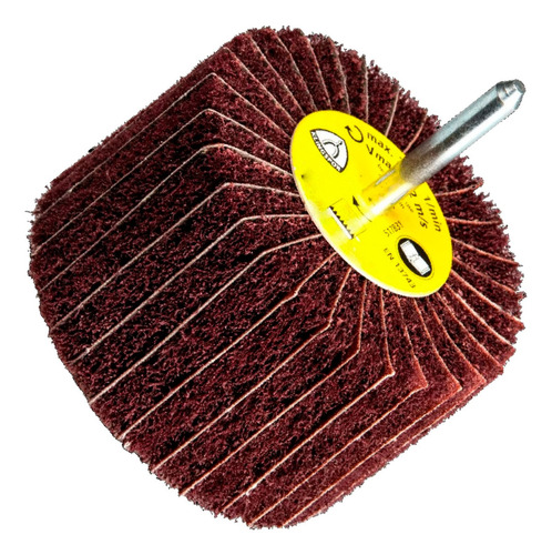 Roda Mista Combinada C/ Lixa E Manta Abrasiva 50x30mm P/ Aço Quantidade De Cascalhos 100