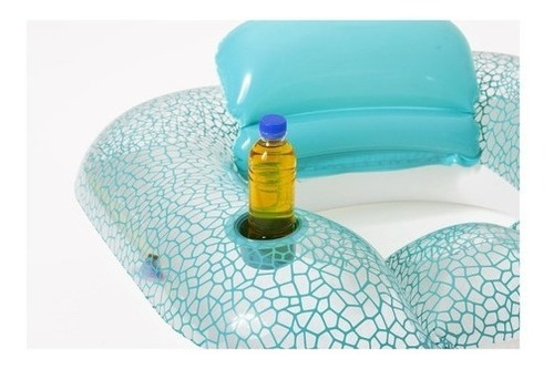 Imagen 3 de 4 de Sillon Inflable Bestway 43097 Porta Vaso Pileta 102x94cm