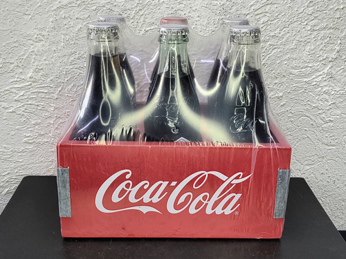 Botellas Conmemorativas 100 Años Coca Cola Cajón Madera 6pzs (Usado)