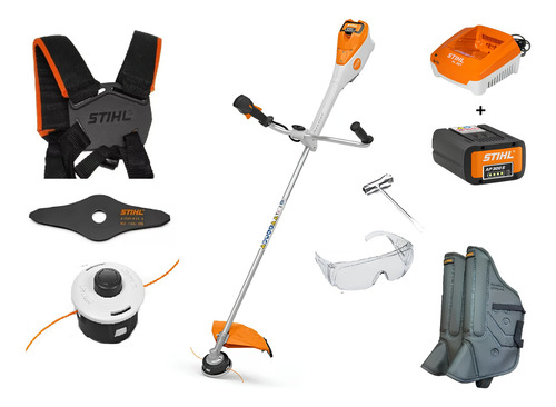 Roçadeira Stihl A Bateria Fsa 135 Profissional Completa