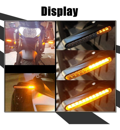 Imagen 5 de 9 de Luces Direccionales Intermitentes De Moto Led Secuencial