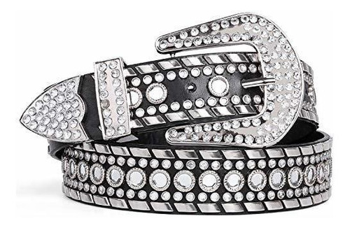 Correas - Cinturón De Diamantes De Imitación Para Mujer Suos
