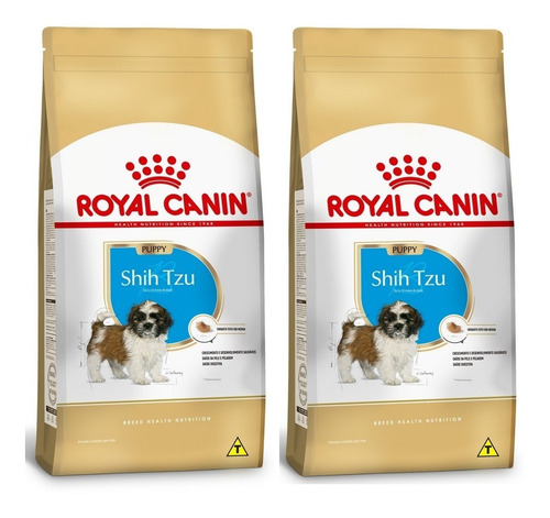 Ração Royal Canin Shih Tzu Puppy 1kg Kit 2 Unidades