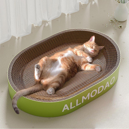 Cat Scratcher Board Cat Ratch Pad Tazón Sofá De Verde M