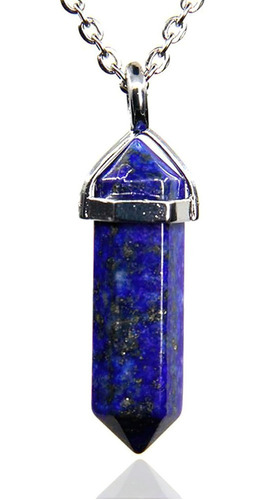 Collar Cuarzo Lapislazuli Pendulo + Estuche Tureloj