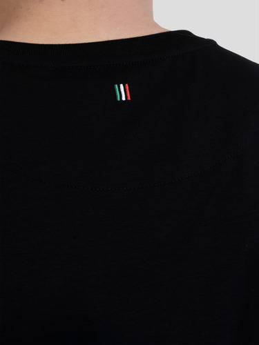 Pavi Italy Playera Negra Para Hombre Diseñ Discreto 04-5062n