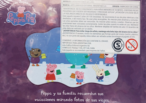 Aprende Jugando C/peppa Libro Las Estaciones C/sonido+1 Libr