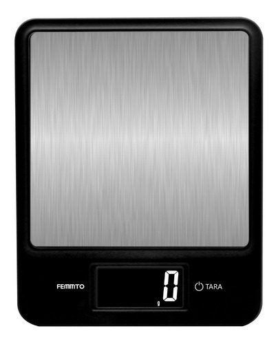 Imagen 2 de 9 de Balanza Cocina Digital Femmto C03 Para Pesar Alimentos Capacidad máxima 3 kg Color Plateado