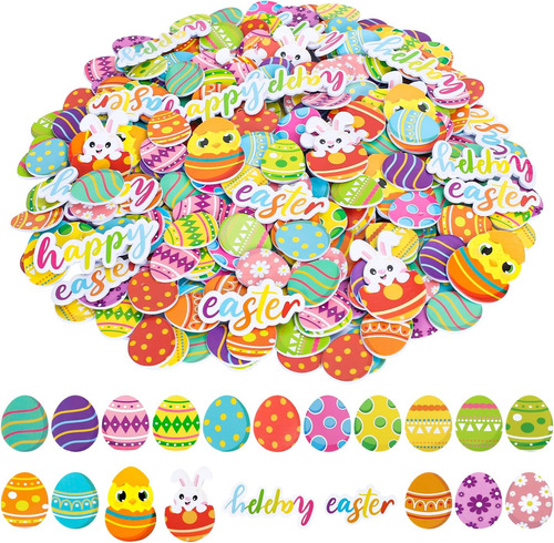 Whaline 360 Pegatinas De Espuma De Pascua Coloridas Huevos
