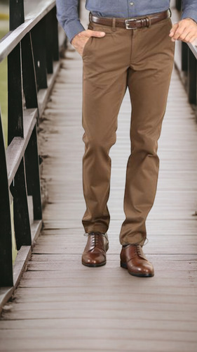 Pantalones De Vestir Tommy Hilfiger Th Flex De Hombre Camel