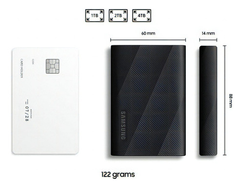 Samsung T9 Portable Mu-pg4t0b/am 4 Tb