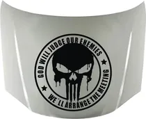 Comprar Calco Punisher God Will 03 Para Capot Calcos Graficastuning 00057