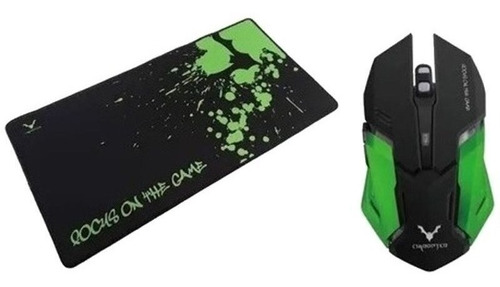 Mouse Gamer Usb Wesdar 2400 Dpi Pc Led De 6 Botones + Pad
