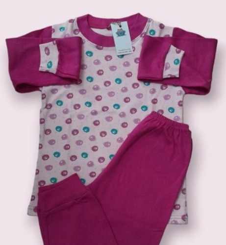 Pijamas De Algodón Grueso Estampados Niños Talles 6 Al 12