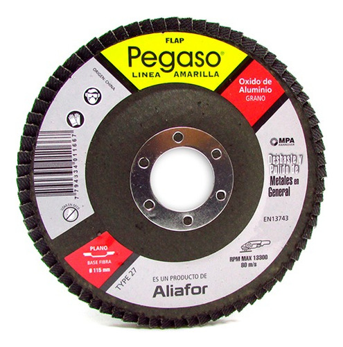 Disco Flap Aliafor Pegaso Y115ap40 Grano 40