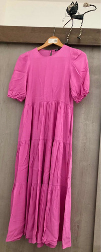 Vestido Rosa Chicle. Talle Xs. Nuevo! Zara