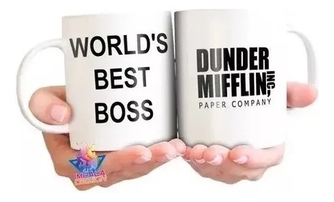 Taza De Ceramica The Worlds Best Boss Dunder Mifflin Mod 01