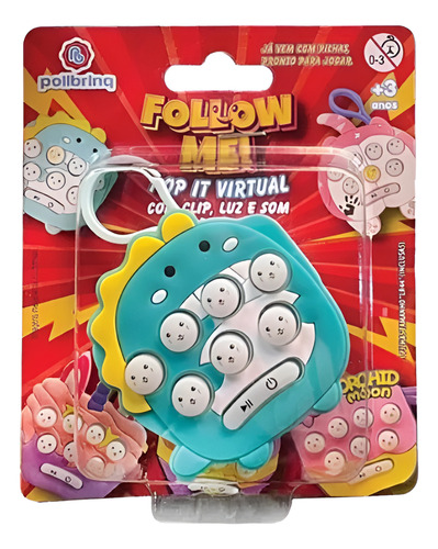 Kit C/ 2 Fidget Toys Pop It Eletronico Luz E Som Polibrinq