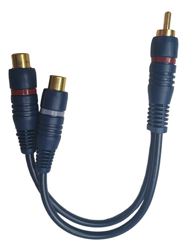 Cable Extensión Audio Video Divisor  Rca 1 Macho 2 Hembra