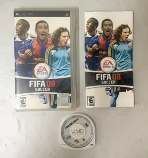 Psp Jogo Original Usado Fifa 08 Soccer Na Capa Com Manual