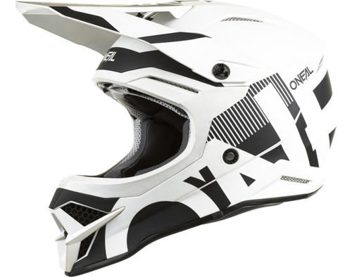 Casco Oneal 3srs Vertical Moto Motocross Enduro Negro/blanco