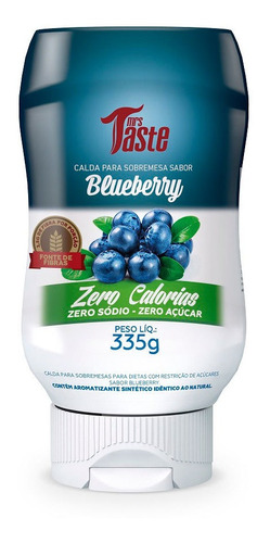 Mrs Taste Salsa Sabor Blueberry Zero Calorias X 335 Gr