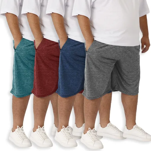 comprar Kit 4 Bermuda Short Masculino Dry Fit Academia Plus Size