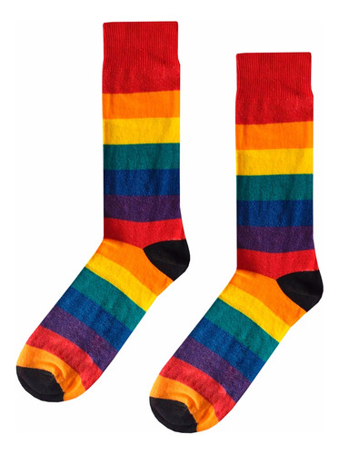 Calcetines Divertidos Diseño Lgbt Pride Orgullo Rayado