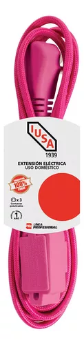 Extensión Eléctrica Trenzada IUSA, Color Azul Turquesa, 16 AWG - Tienda IUSA