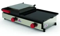 Comprar Plancha Chivitera Doble Con Prensa \u002F 2 Quemadores