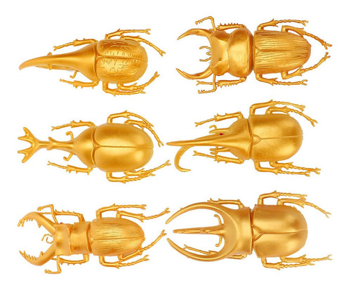 6 Piezas De Adornos De Escarabajo, Modelo De Simulación De E