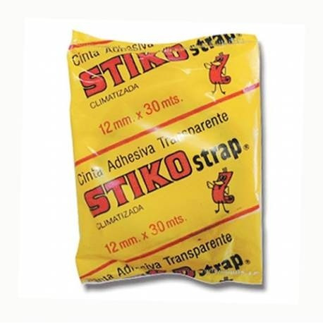 Cinta Adhesiva 12mm X30m Transpar Stiko 1era Calidad X100u