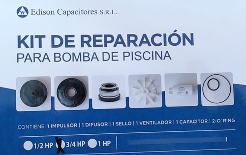 Kit De Reparación Para  Bomba Vulcano 0.75 Hp