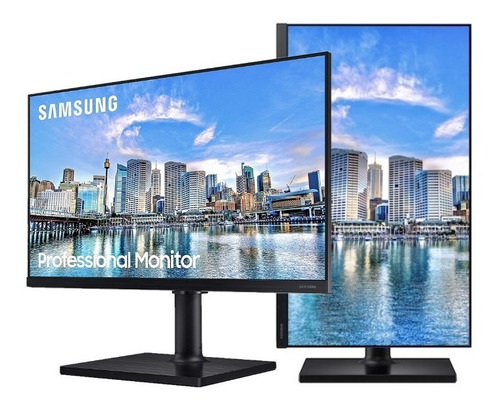 Monitor Samsung Pivot Lf24t452fqnxgo, 24  Ips Led, Hdmi/ Usb