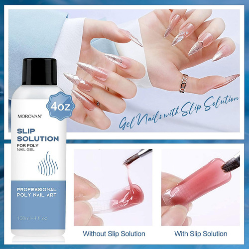 Morovan Poly Gel Slip Solution 120ml Gel De Extensión De Uña