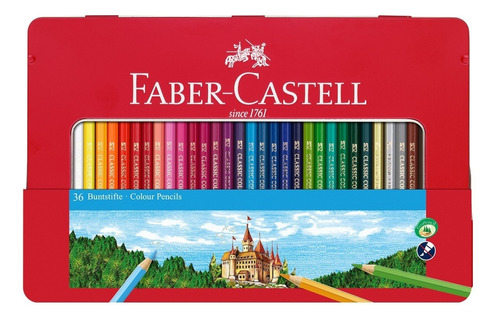 Lapices De Colores Eco En Lata X 36 Largos Faber-castell