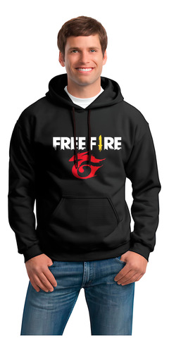 Buzo Hoodie Con Capota Free Fire Diamantes Pvp Battle Garena