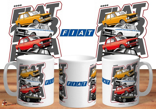 Taza De Ceramica Fiat 128 Familia Iava Autos Retro