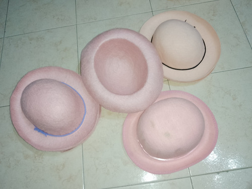 Sombrero Coya Paño Lency Rosa