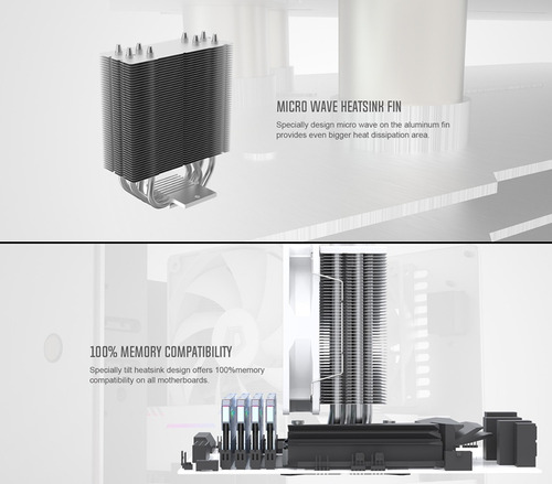 Cooler Cpu Id-cooling Se-214-xt Argb Intel Amd Pwm Blanco !