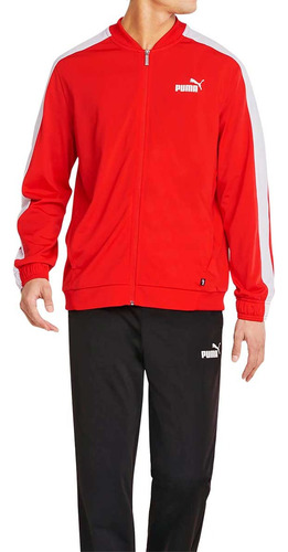 Conjunto Puma Baseball Tricot Suit Solid Caballero Original Rojo Lisa G