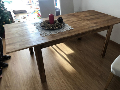 Imagen 6 de 10 de Mesa Extensible De Comedor 100% Madera Roble Ref: Maciza25