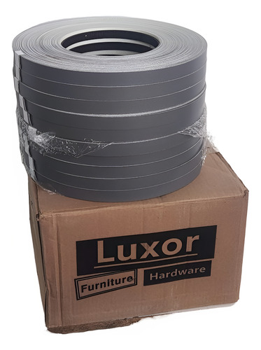 Pack 10 Rollos 100 Mt Tapacanto Encolado Gris 20mm