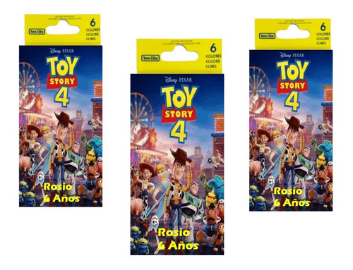 Toy Story Lapices De Colores Personalizados X10    